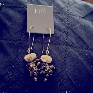 NWT gold colored earrings by JJill